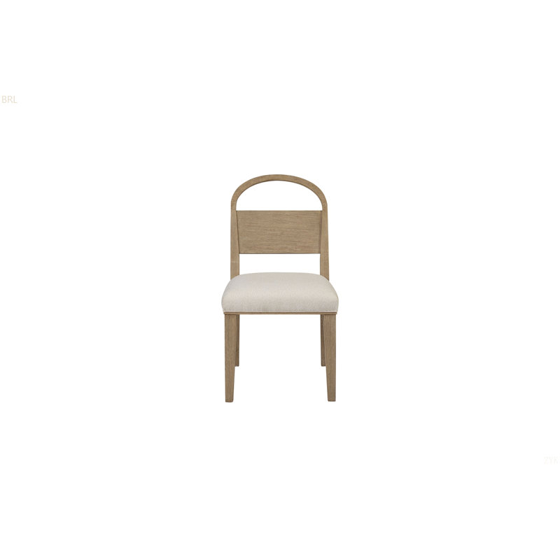 Chaise en bois à dossier arqué (ensemble de 2)