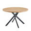 Table de salle à manger ronde et pliable pour petits espaces - Matériau en bois aggloméré, parfaite pour la salle à manger, le salon de thé et le café (chêne, 1 table)-281212529