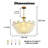 Mickle 8 - Light Dimmable Gold Chandelier with Crystal Feather