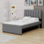 Lit plateforme tapissier avec lit gigogne