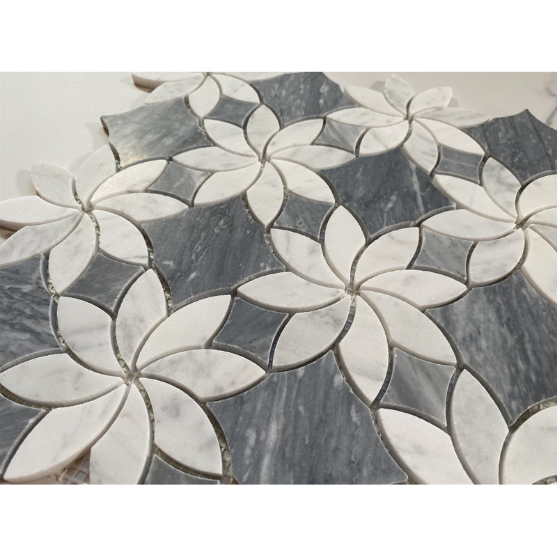 12" x 12" Marble Novelty Mosaic Wall & Floor Tile