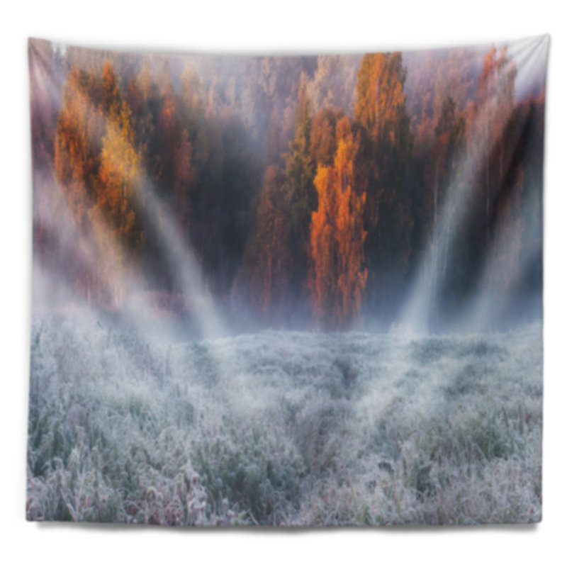 Tapisserie «Landscape Hoarfrost» par Winter, H 68 po x l 80 po