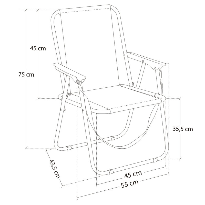 Anfriede Folding Beach Chair, Pink