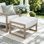 Repose-pieds de patio en aluminium avec coussins Hamarto