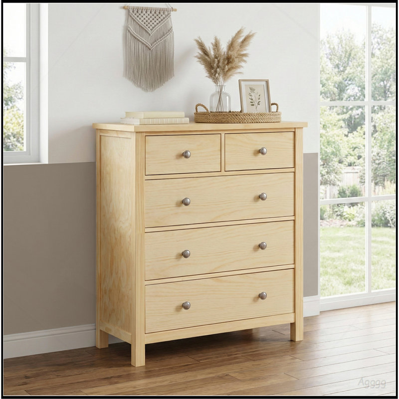 Meuble de rangement 5 tiroirs pour chambre à coucher 5 tiroirs