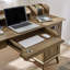 Bureau d'écriture pour bureau à domicile avec huche et armoire