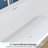 66" Modern Acrylic Freestanding Bathtub - Glossy White Soaking Tub with Pre-Drilled Drain and Overflow