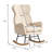 Modern Rocking Chair With High Backrest