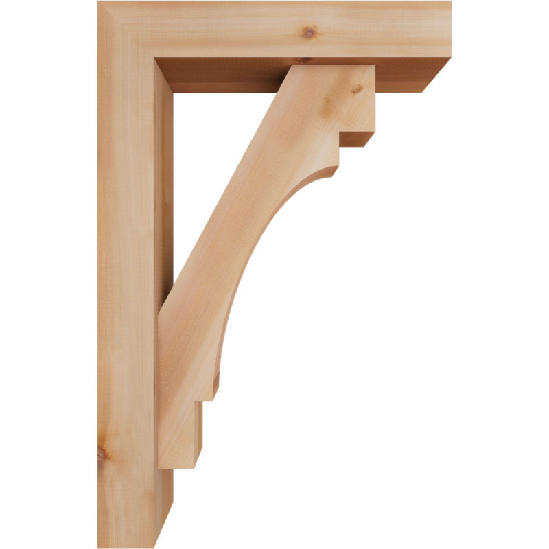 Support Merced Block avec support décalé, 34 x 22, Cèdre rouge occidental de l 5 1/2 po (lisse)
