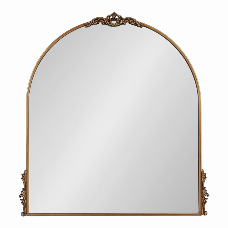 Christany Metal Mirror, Gold, 32.5" x 24.5"