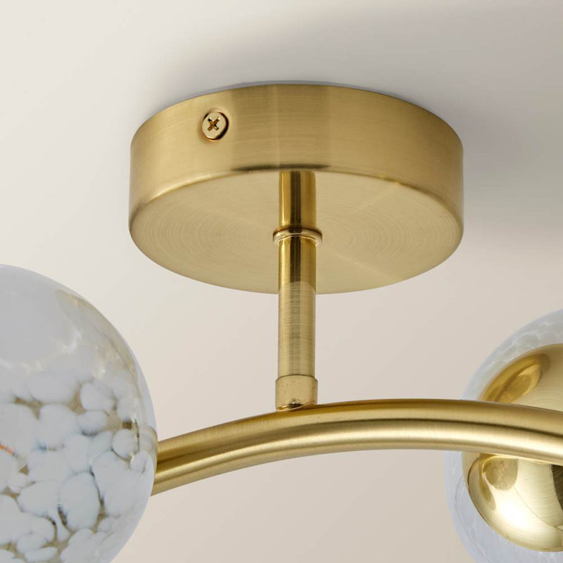 Alfreddie Glass Flush Mount
