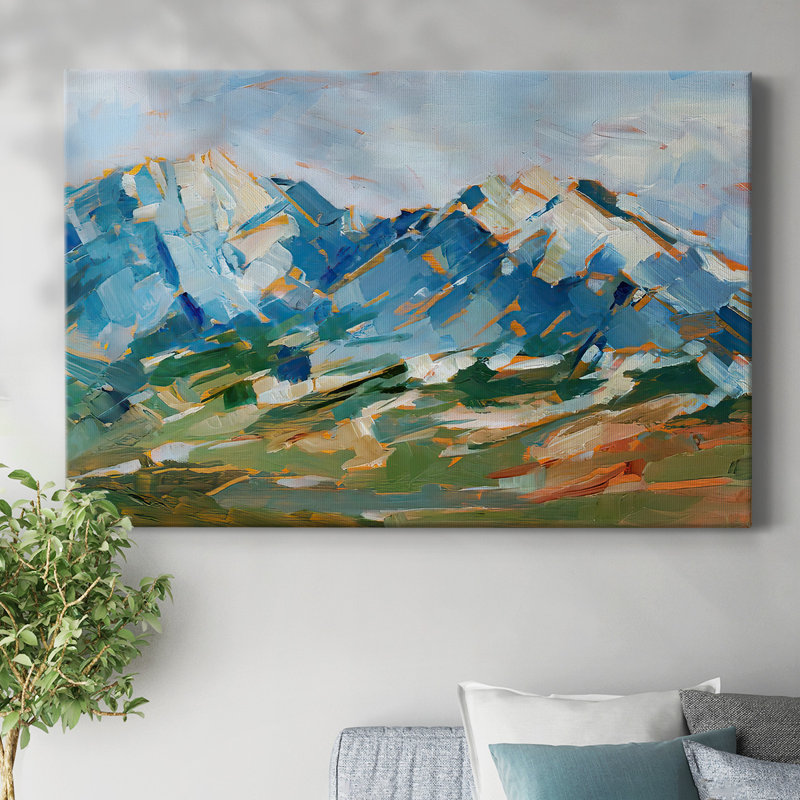 Toile tendue Blue Mountain Peaks I-Gallery, H 8 po x l 12 po