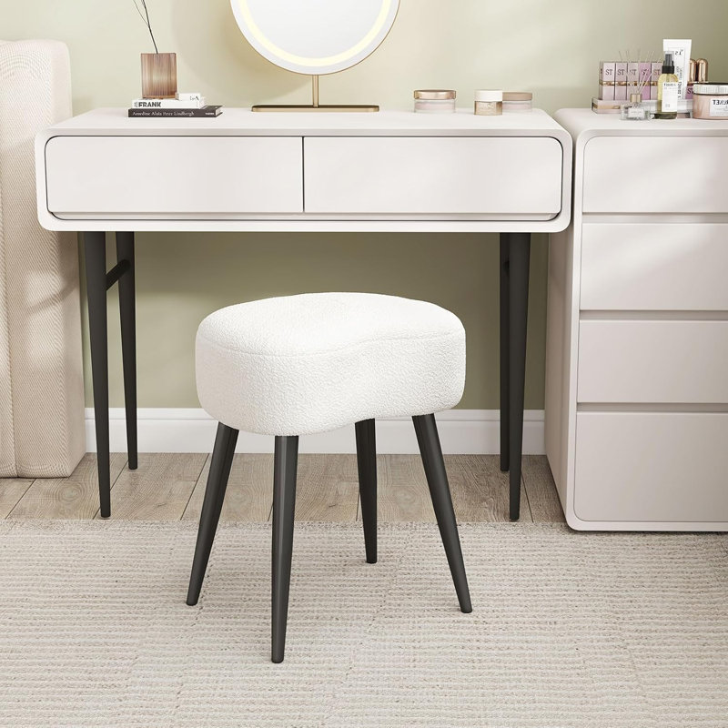 Tabouret de coiffeuse Teddy Velvet
