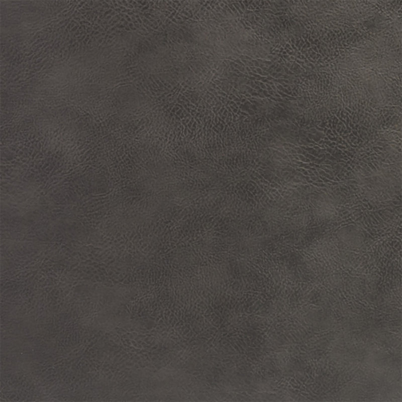 Chaise avec accoudoirs rembourrée Ardea, Gris foncé, Noir mat