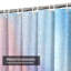 Rideau de douche aquarelle rose clair coloré avec 12 crochets-102000987