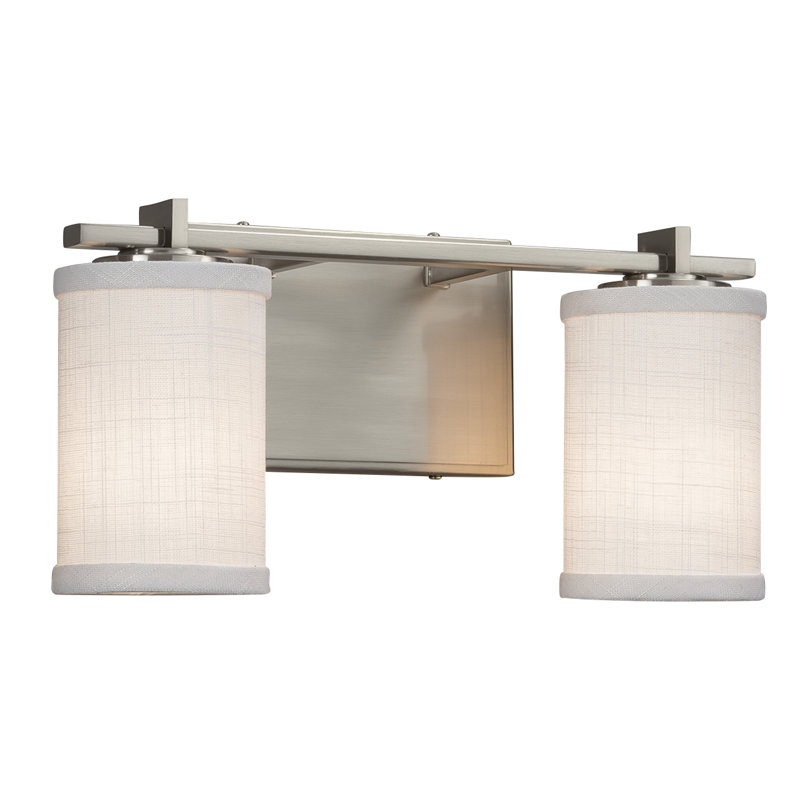 Éclairage pour meuble-lavabo 2 lumières Kenyon, Nickel brossé