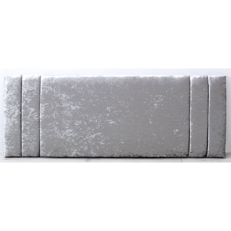 Javen Upholstered Headboard, Small Double (4'), Silver