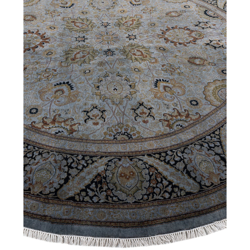 Overdyed One-of-a-Kind 9' 1" X 9' 1" Hand Knotted Area Rug