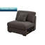 Canapé modulaire 8 pièces d'angle rembourré, console avec porte-gobelets, rangement et port USB-1204606320
