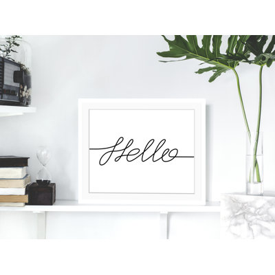 Hello - Single Picture Frame Print