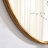 Noella Metal Oval Wall Mirror