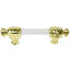 Carpe Diem Fist satin brass extra large fist 5 inch center to center pull, 3/4 inch acrylic bar in finish Satin Brass-1035699709