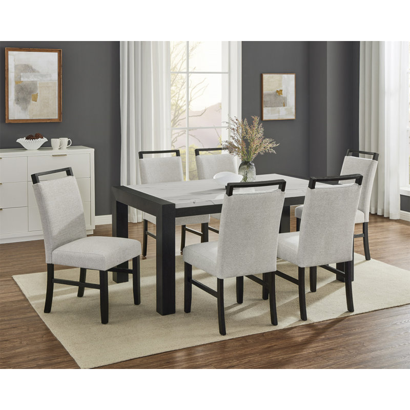 Ensemble de salle à manger 5 pièces 5 pièces, 5 pièces: table, 4 chaises