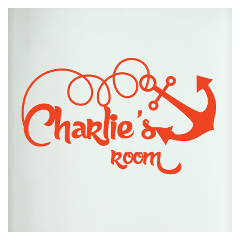 Nautical & Beach Wall Decal, Orange