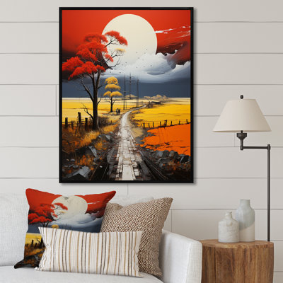 Tempête des prairies clair de lune - Reproduction d'art mural prairies