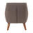 ECR4Kids Ezra Toddler Upholstered Accent Chair with Wooden Leg, Kids Furniture, Raisin