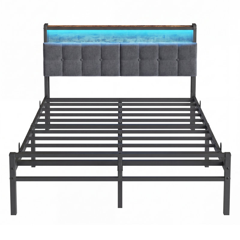 Bed, Rustic Brown, European Kingsize (160 x 200 cm)