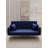 71-inch convertible love seat sofa, American retro blue velvet material, suitable for small living room, bedroom, office-84710516