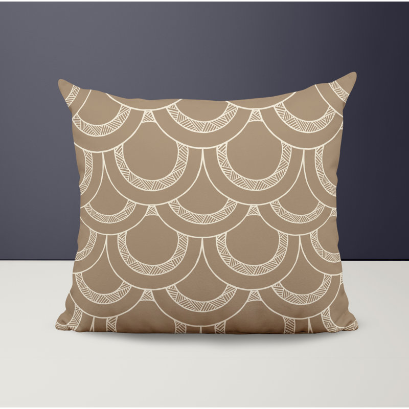 Housse et insert de coussin décoratif en polyester, Beige, L 15 po x H 15 po