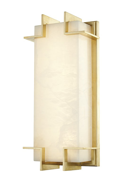 Plafonnier encastré 1 lumière Delmar, Laiton vieilli