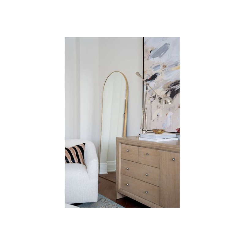Norwich Arch Brass Mirror