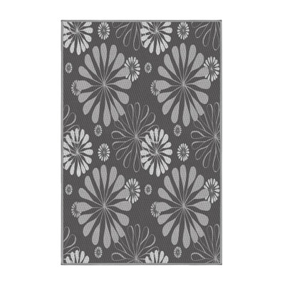 Tapis gris à motif floral Israël
