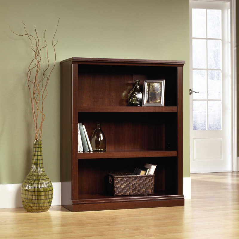 Hartman Bookcase, Cherry, (3 Shelves) 43.78" H x 35.28" W x 13.23" D