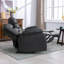 Canapé inclinable électrique et surdimensionné en faux cuir Brenaya de 83,4 po-2139299756