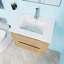 Ensemble de meuble-lavabo mural avec lavabo blanc-627703208