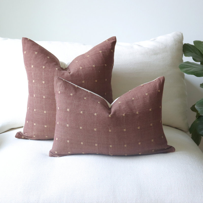Housse de coussin en coton Sundara, H 16 po x l 16 po, Carrée