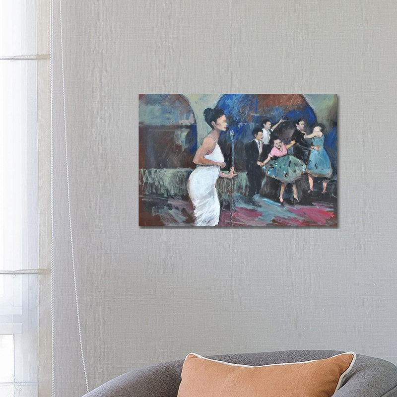 Sining The Blues by Allayn Stevens - Wrapped Canvas Painting, 66.04 cm H x 45.72 cm W x 3.175 cm D