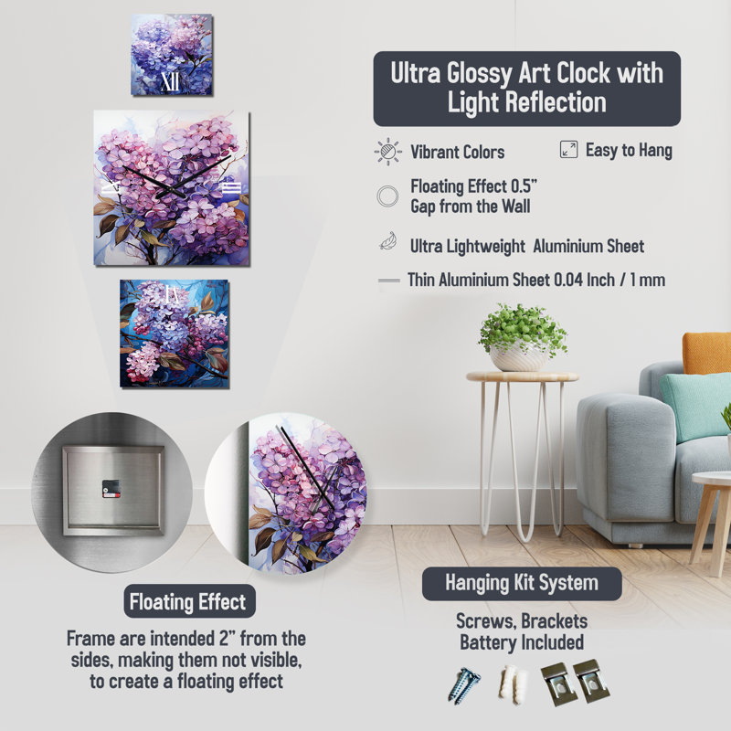 Cebell Metal Wall Clock