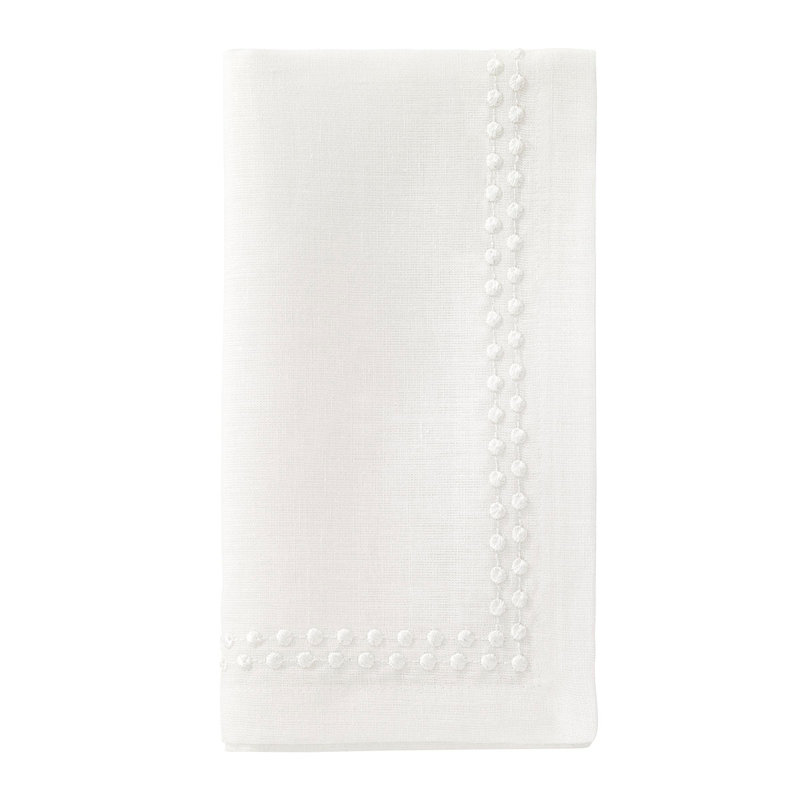 Pearls Napkins, White