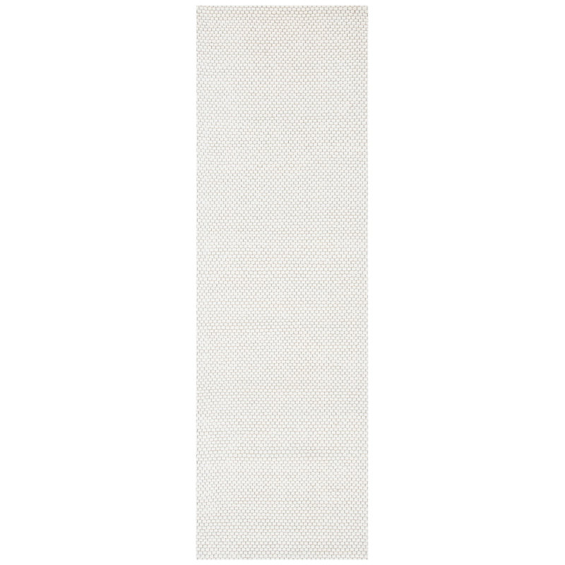 Marina Handmade Flatweave Ivory Area Rug, Runner 69 x 549cm