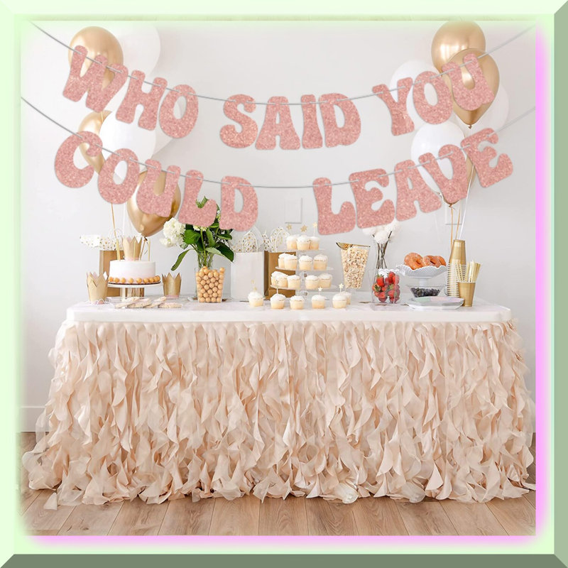 Rose Gold 13th Birthday Party Decoration Set