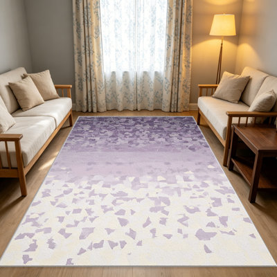 Purple Abstract Gradient   area rugs for Living Room, Soft and Comfortable, Suitable for all seasons, easy to maintain, machine washable Indoor floor mat, Under Table Farmhouse suitable for Bedroom, Dining Room, Study,  Balcony, Home Decor Patio