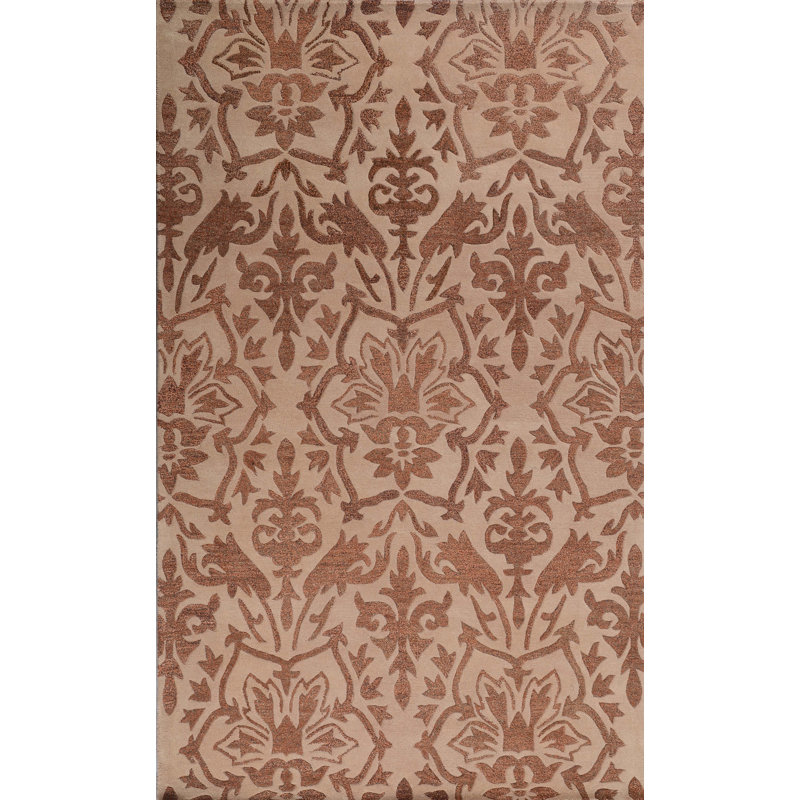 Acaia Wool Oriental Indoor Rug, Square 1'6"