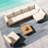 Dipansu 6 - Person Patio Conversation Set with Cushions-933396364-933396366