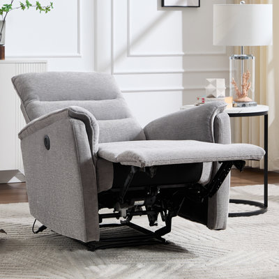 98cm Wide Modern Soft Upholstered Power Recliner