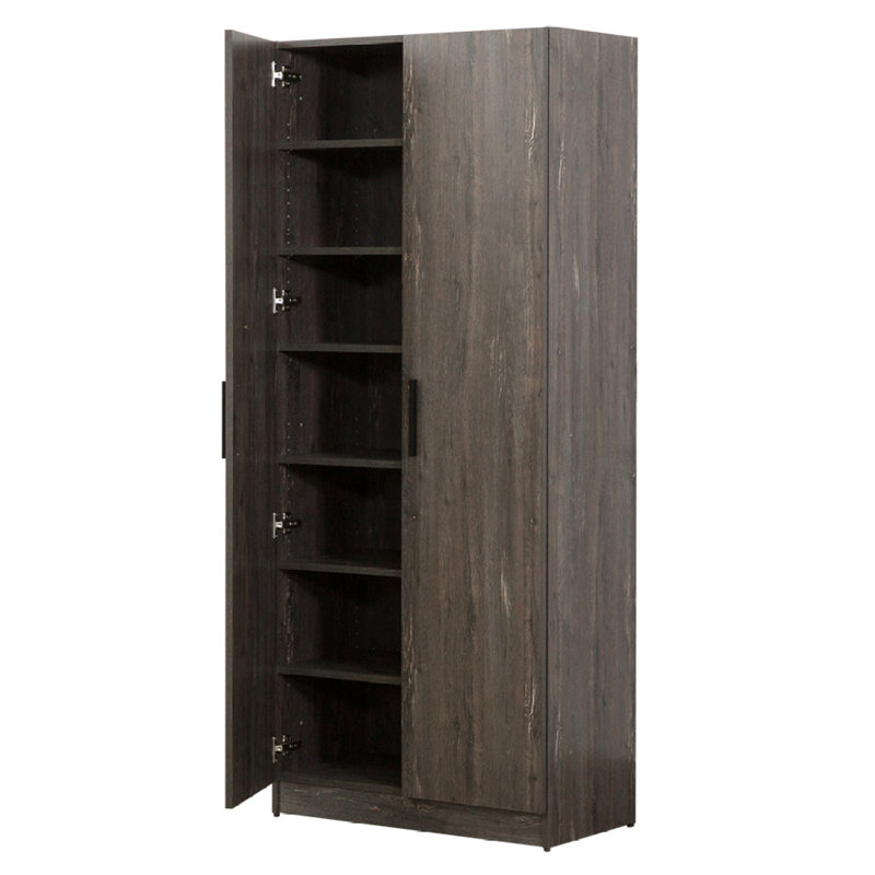 Mia Farmhouse Shoe Cabinet With Six Shelves
